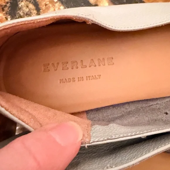 EVERLANE DAY GLOVE in LIGHT Blue Leather Flats Sz 11 - Picture 12 of 12